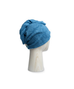 „Malou & Marius" bambukinis galvos rankšluostis - turbanas. Mėlynas
