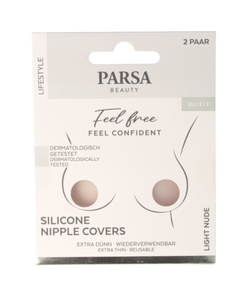 PARSA LIFESTYLE silikoniniai spenelių lipdukai, švies. kūno sp.