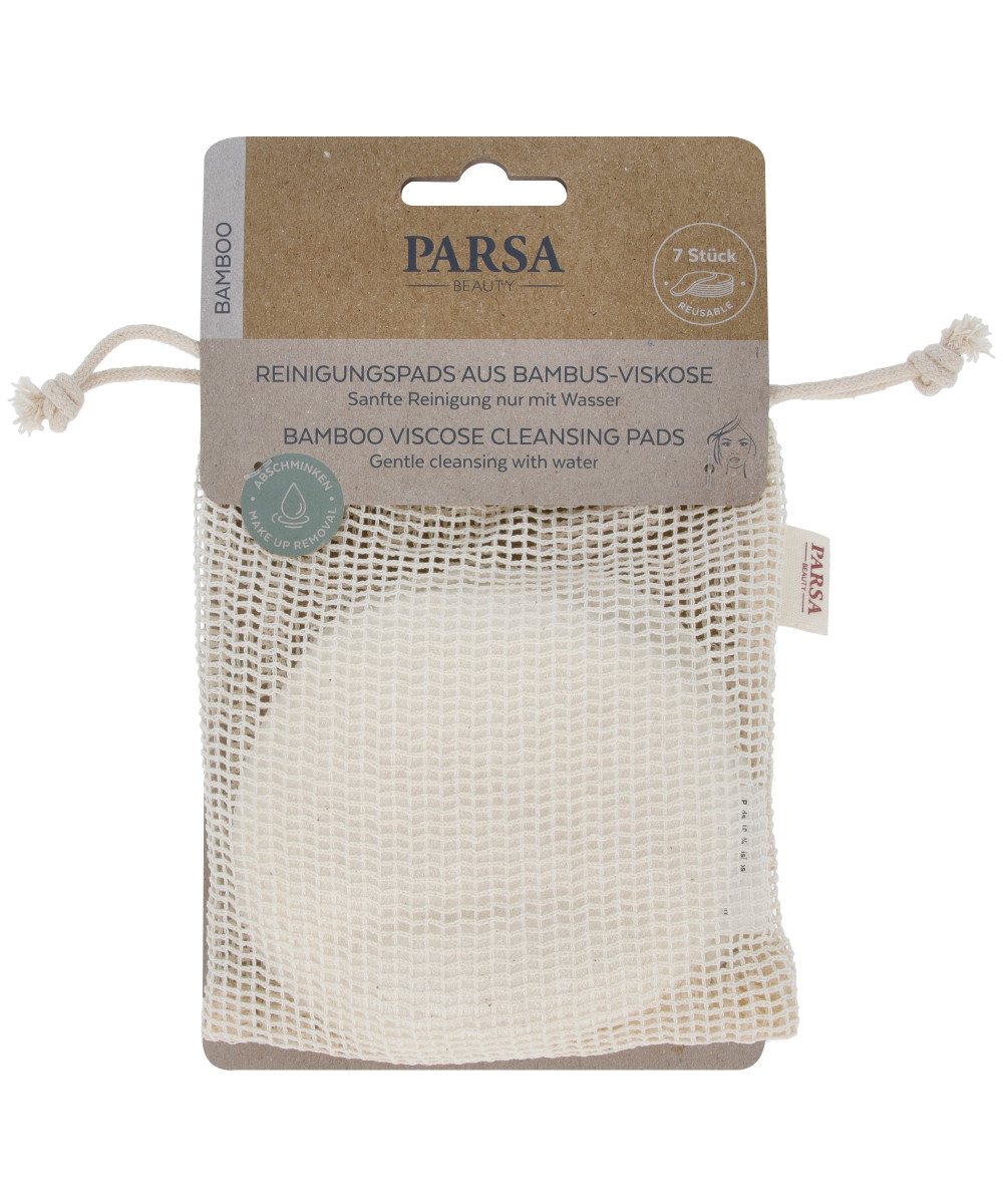 PARSA ECO valomieji diskeliai iš bambuko viskozės, 7 vnt. PARSA ECO valomieji diskeliai iš bambuko viskozės, 7 vnt.