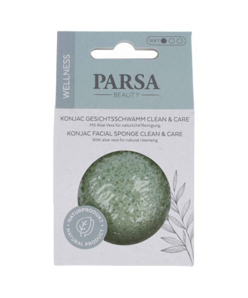 PARSA WELLNESS Konjac Aloe vera veido valymo kempinėlė