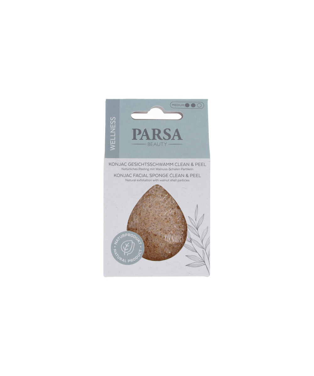 PARSA WELLNESS Konjac Clean & Peel veido valymo kempinėlė PARSA WELLNESS Konjac Clean & Peel veido valymo kempinėlė