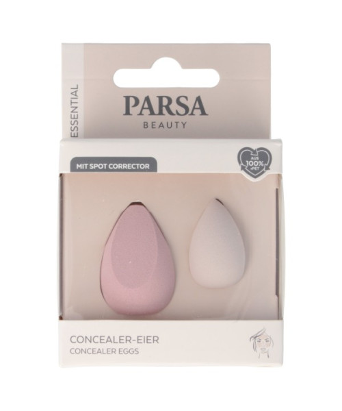 PARSA ESSENTIAL makiažo kempinėlės maskavimo priemonei, 2 vnt.