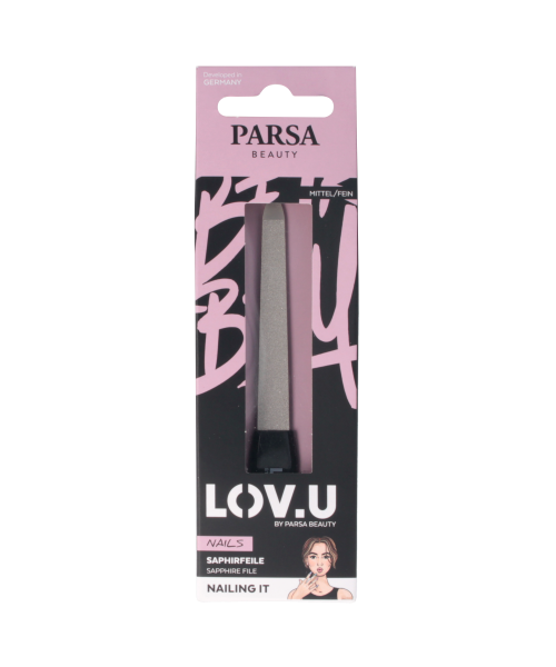 PARSA LOV.U safyrinė nagų dildė, maža, juoda sp.