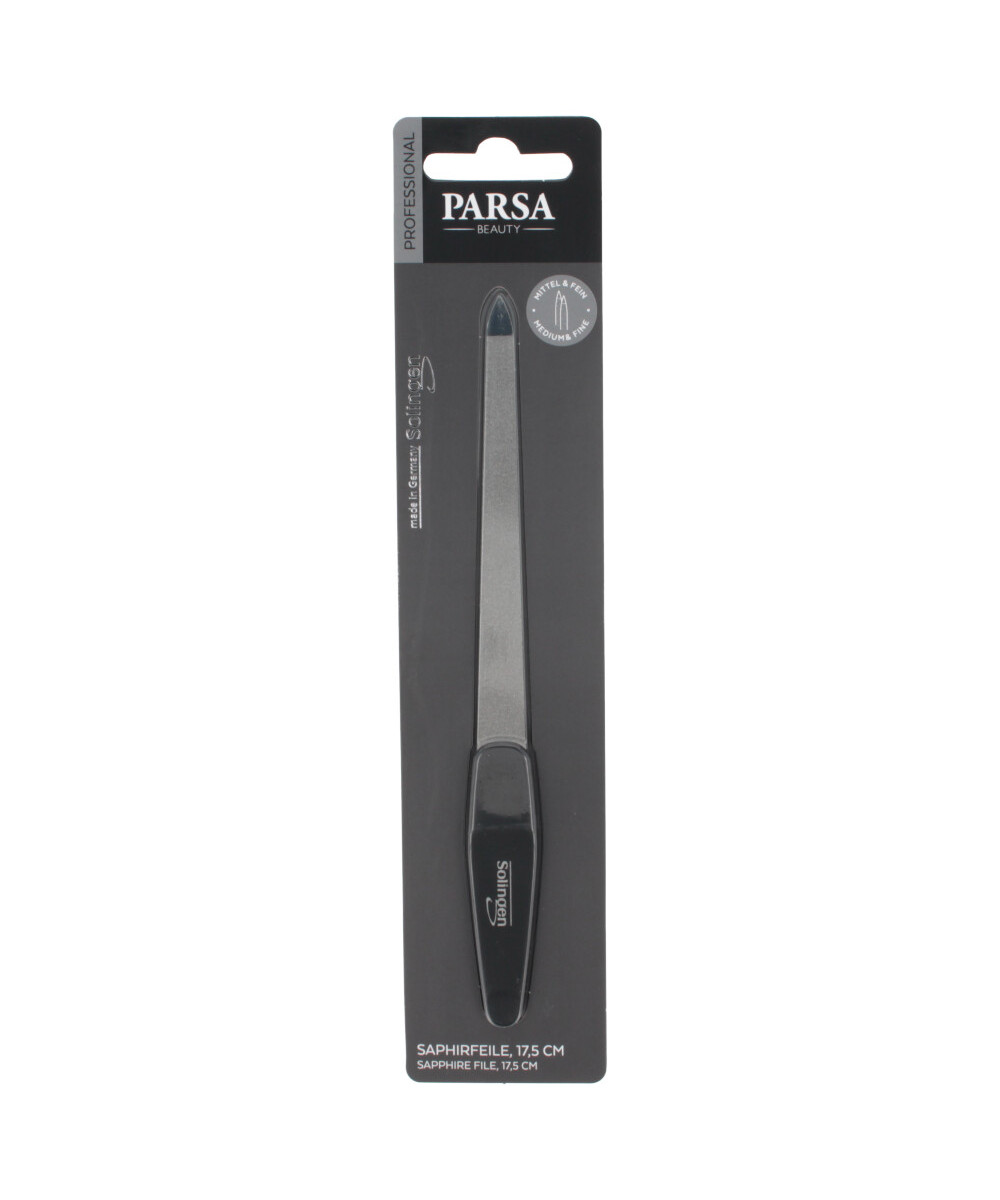 PARSA PROFESSIONAL SOLINGEN safyrinė nagų dildė, 17,5cm PARSA PROFESSIONAL SOLINGEN safyrinė nagų dildė, 17,5cm