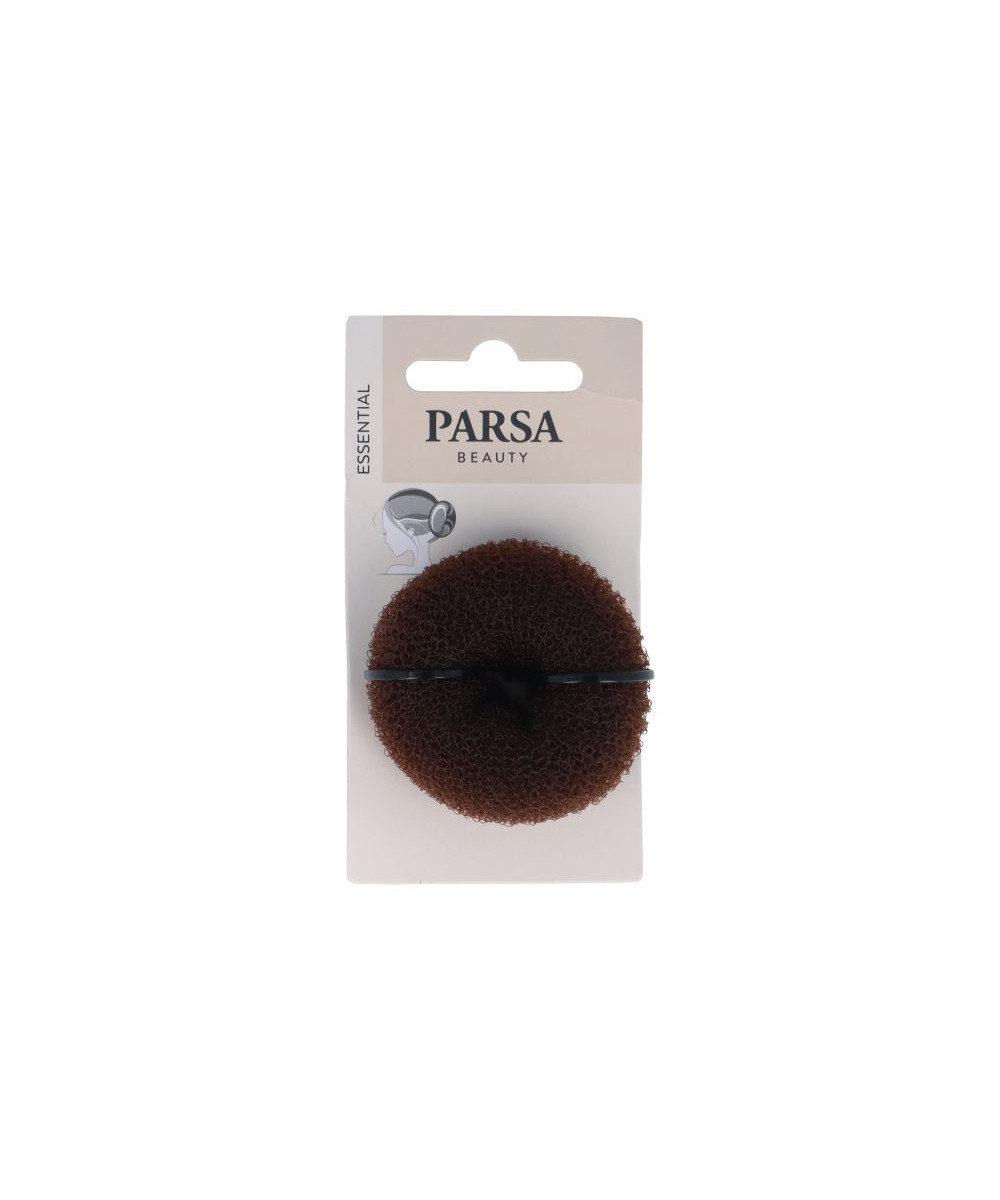 PARSA ESSENTIAL plaukų formavimo spurga "Hair Donut", maža, ruda sp. PARSA ESSENTIAL plaukų formavimo spurga "Hair Donut", maža, ruda sp.