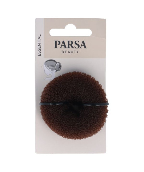 PARSA ESSENTIAL plaukų formavimo spurga "Hair Donut", maža, ruda sp.