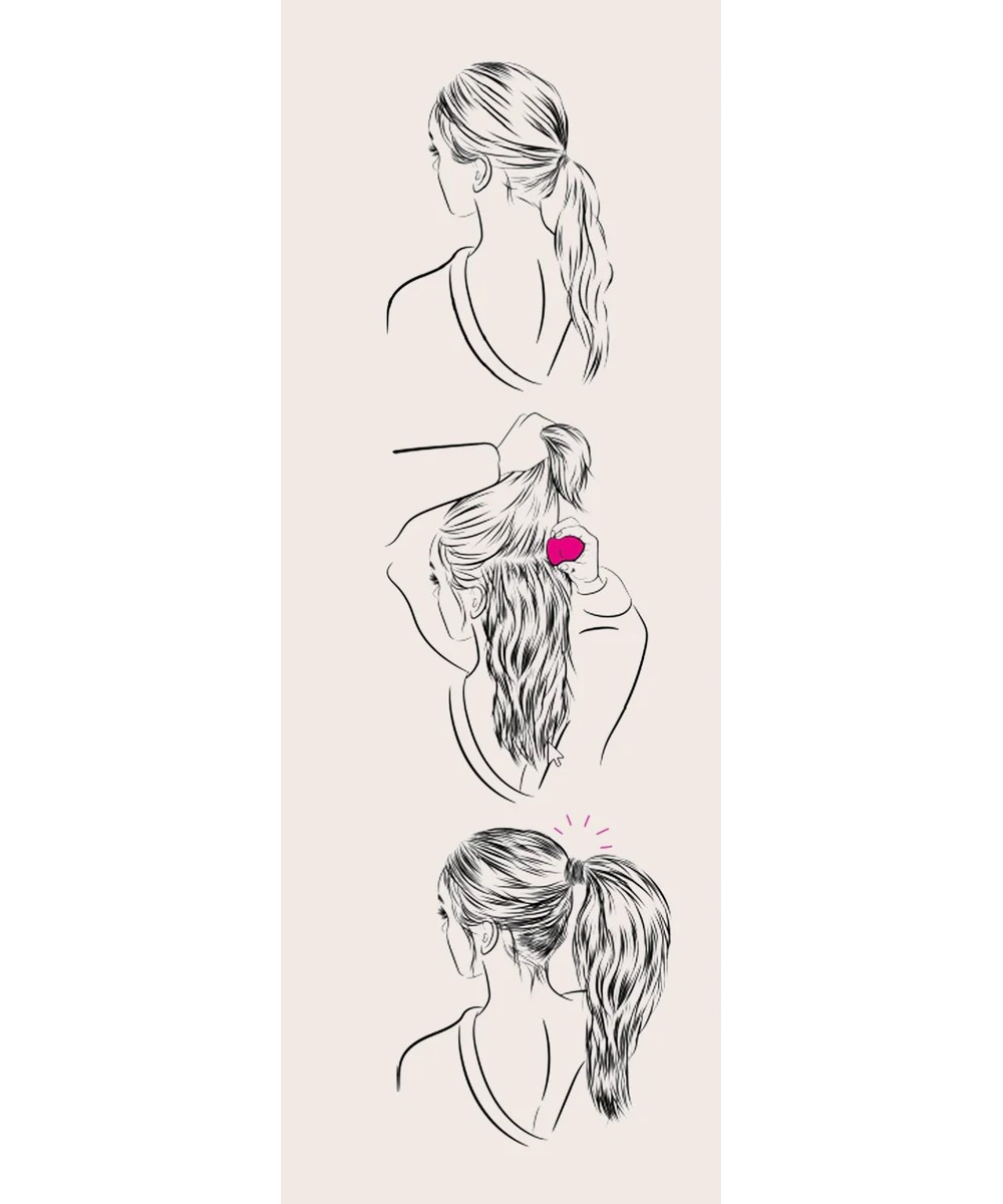 PARSA ESSENTIAL plaukų aksesuaras "Pony tail", ruda sp. 3