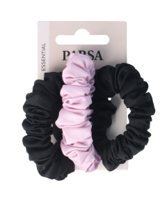 PARSA ESSENTIAL satininės plaukų gumytės, įvairiaspalvė, 3 vnt.