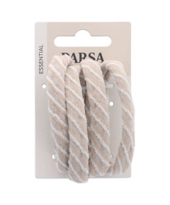 PARSA ESSENTIAL plaukų gumytės, smėlio sp., 4 vnt.