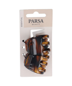 PARSA ESSENTIAL plaukų žnyplės, vidutinio dydžio, blizgi ruda sp., 2 vnt.