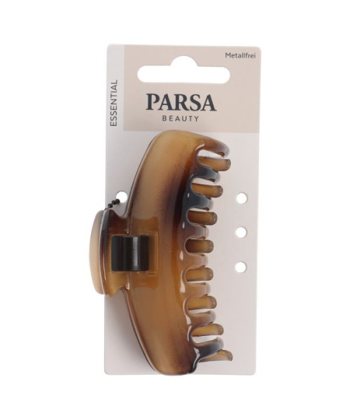 PARSA ESSENTIAL plaukų žnyplės be metalo, didelės, blizgi ruda sp.