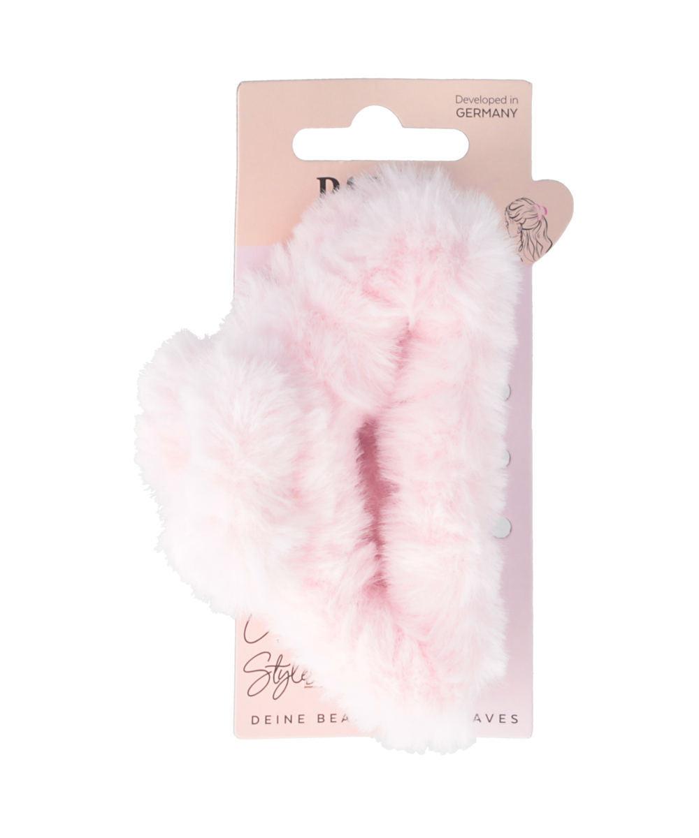 PARSA HAIR HERO COZYSTY plaukų žnyplės su dirbtiniu kailiu, rožinės PARSA HAIR HERO COZYSTY plaukų žnyplės su dirbtiniu kailiu, rožinės