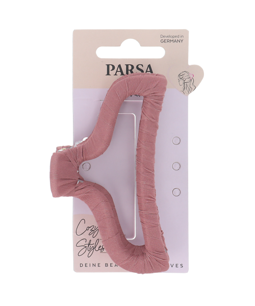 PARSA HAIR HERO COZYSTY plaukų žnyplės su satinu, rožinė sp.