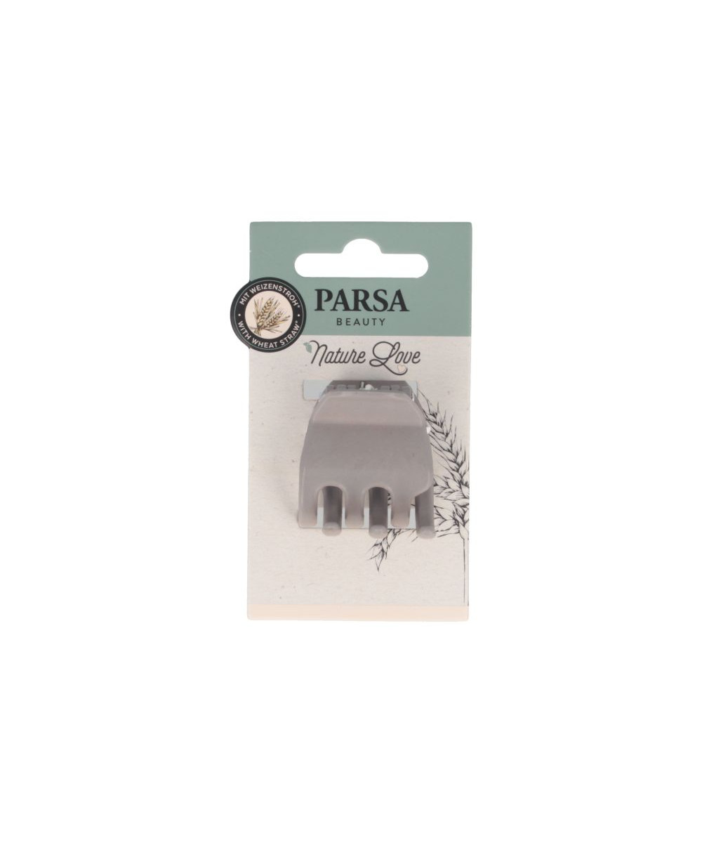 PARSA NATURE LOVE plaukų žnyplės iš kviečių šiaudų, vidutinio dydžio, ruda sp. PARSA NATURE LOVE plaukų žnyplės iš kviečių šiaudų, vidutinio dydžio, ruda sp.