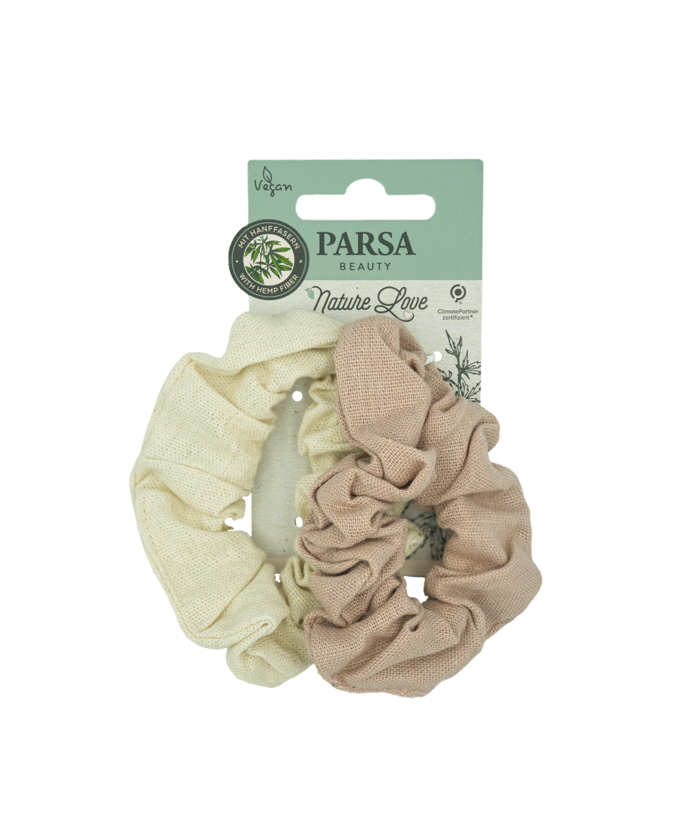 PARSA NATURE LOVE kanapių pluošto plaukų gumytės, spalvotos, 2 vnt. PARSA NATURE LOVE kanapių pluošto plaukų gumytės, spalvotos, 2 vnt.