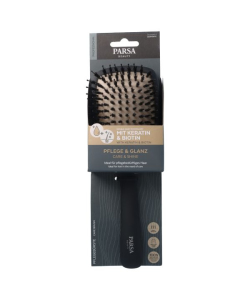 PARSA PROFESSIONAL Keratin Care & Shine plaukų šepetys, didelis