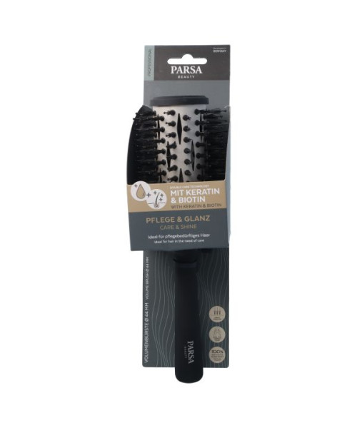 PARSA PROFESSIONAL Keratin Care & Shine apimties suteikiantis džiovinimo šepetys, 44 mm