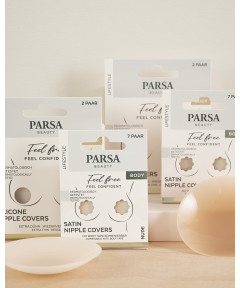 PARSA LIFESTYLE silikoniniai spenelių lipdukai, tams. kūno sp.