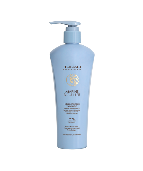 T-LAB Professional MARINE BIO-FILLER HYDRA COLLAGEN kondicionierius-kaukė, 300ml