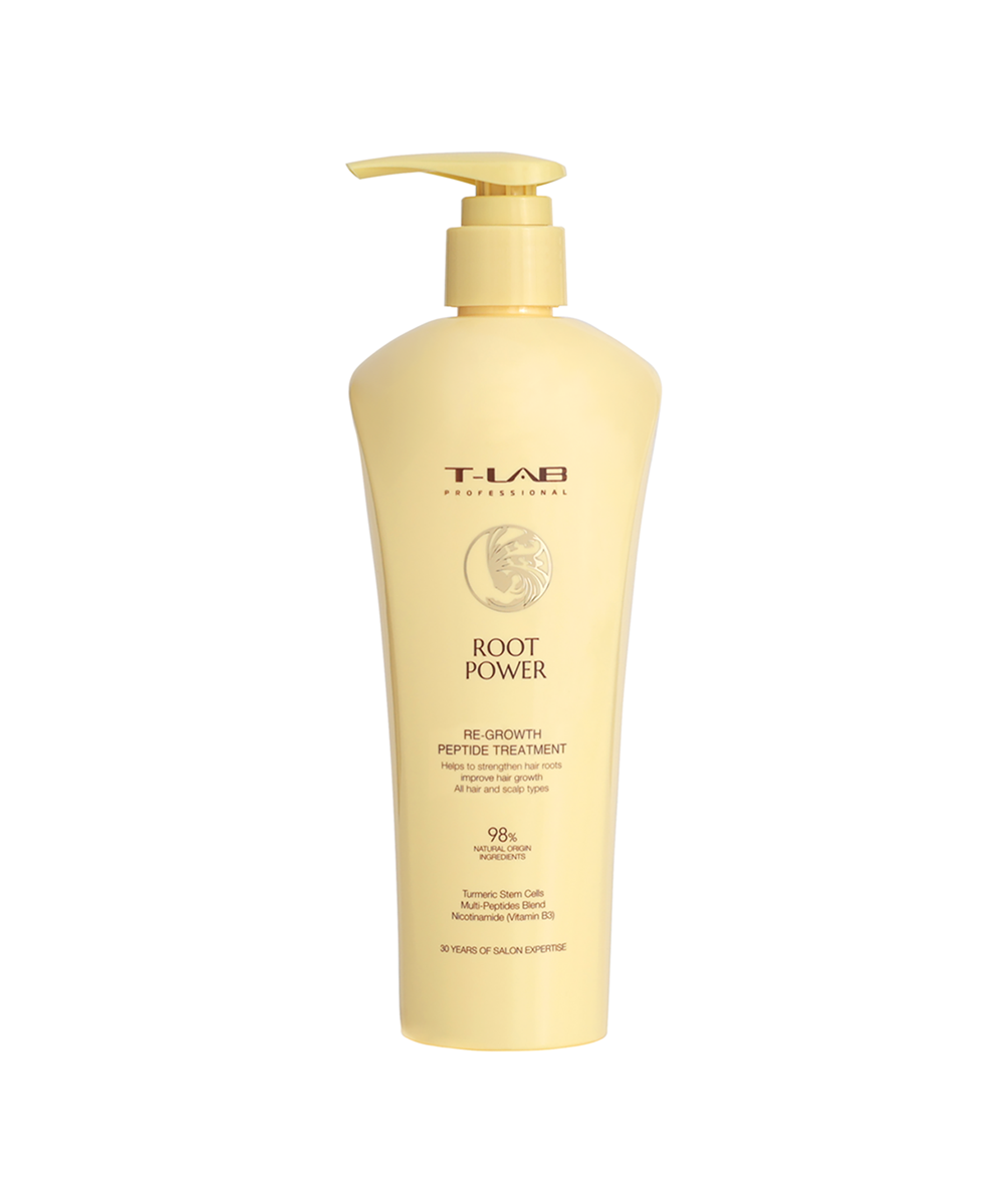 T-LAB Professional ROOT POWER RE-GROWTH PEPTIDE kondicionierius-kaukė, 300 ml