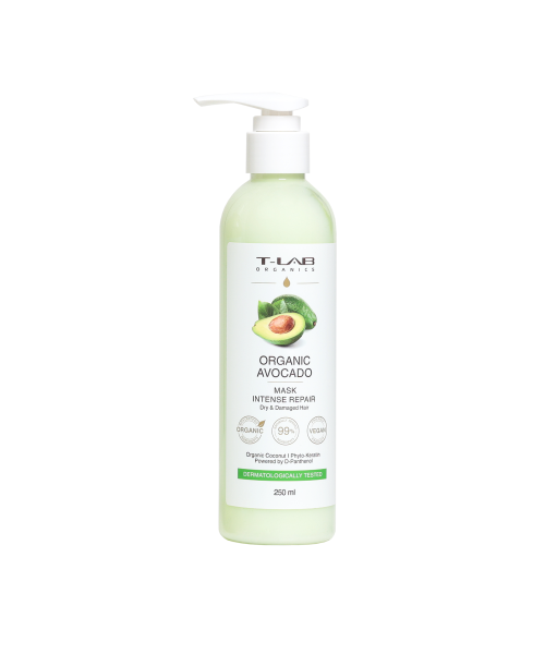 T-LAB Organics AVOCADO kaukė, 250ml