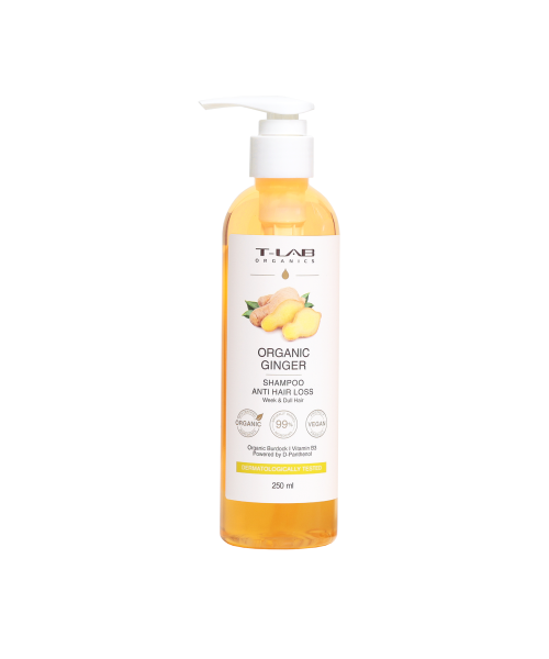 T-LAB Organics GINGER šampūnas, 250ml