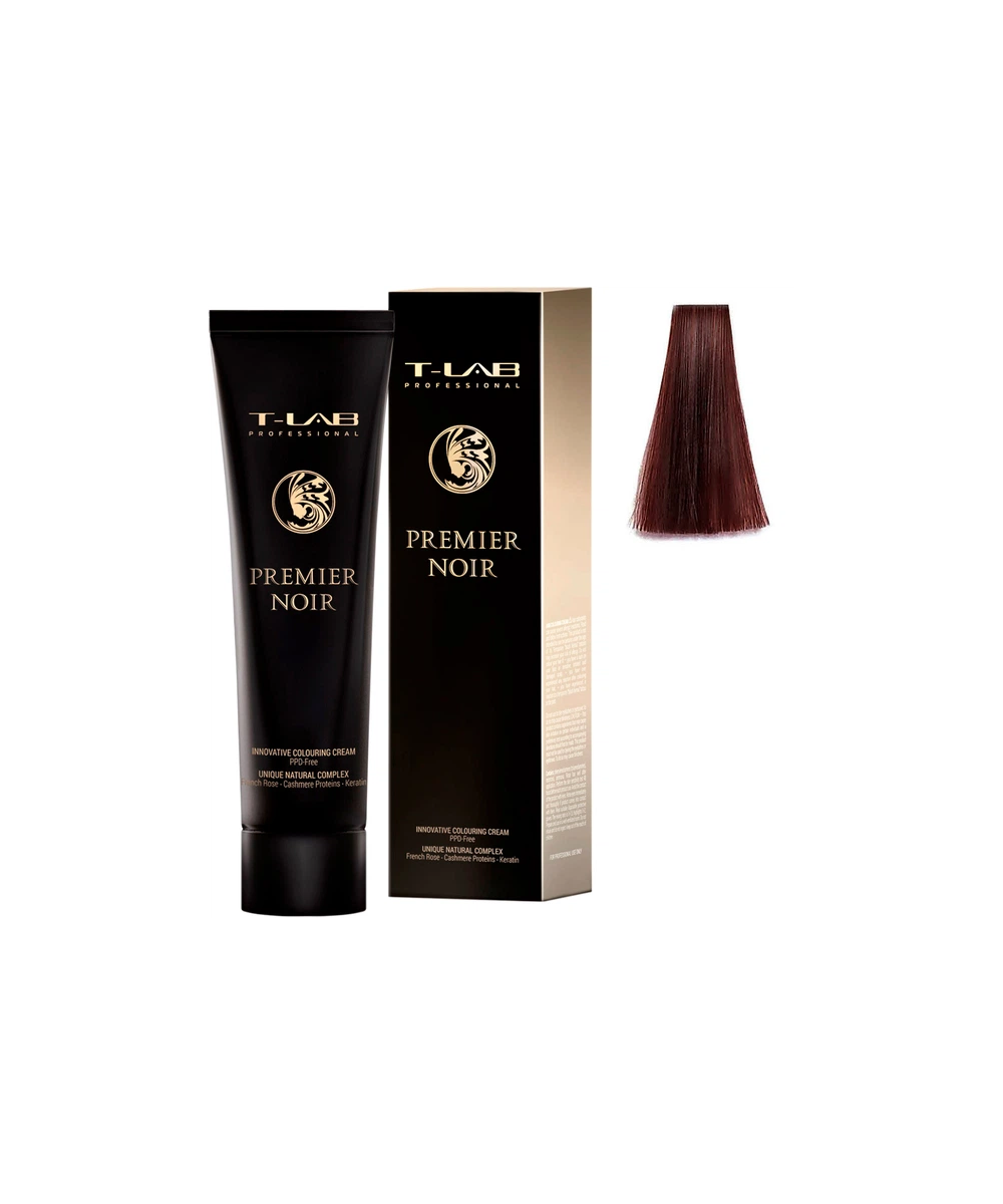 T-LAB Premier Noir plaukų dažų kremas 5.26 Light Extra Iridescent Red Brown