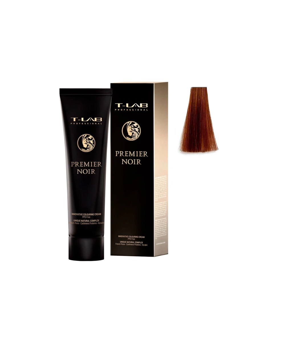 T-LAB Premier Noir plaukų dažų kremas 8.42 Light Copper Iridescent  Blonde